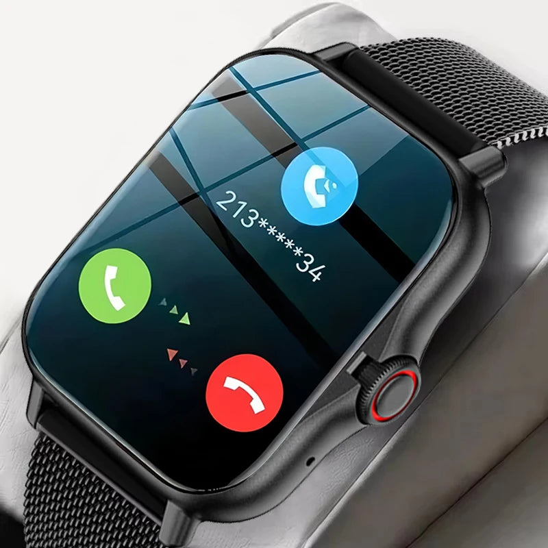 Smart Watch Android Phone 1.44'' Inch Color Screen Bluetooth Call Blood Oxygen/Pressure Monitoring Smart Watch Women Men