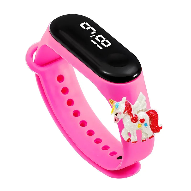 Waterproof Children's Smart Watch Cartoon LED Digital – Fun Electronics Wristwatch Birthday Gift for Kids Age 2-15 - I YAN