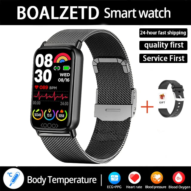 New Original SmartWatch Men Bluetooth Call Sports Smartwatch Heart Rate Health Temperature Monitoring Women For Android IOS 2025