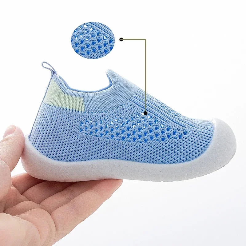 Toddler Slip-On Sneakers – Breathable Knitted Kids Casual Shoes for Boys & Girls (0 Months–4 Years) - I YAN