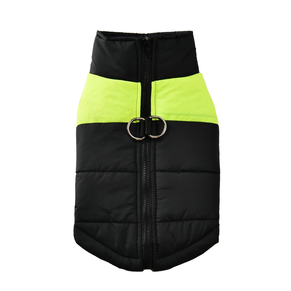 I YAN pet dog jacket for small and large dogs, waterproof winter coat with D-ring, windproof, warm puppy coat for Labrador and Pug