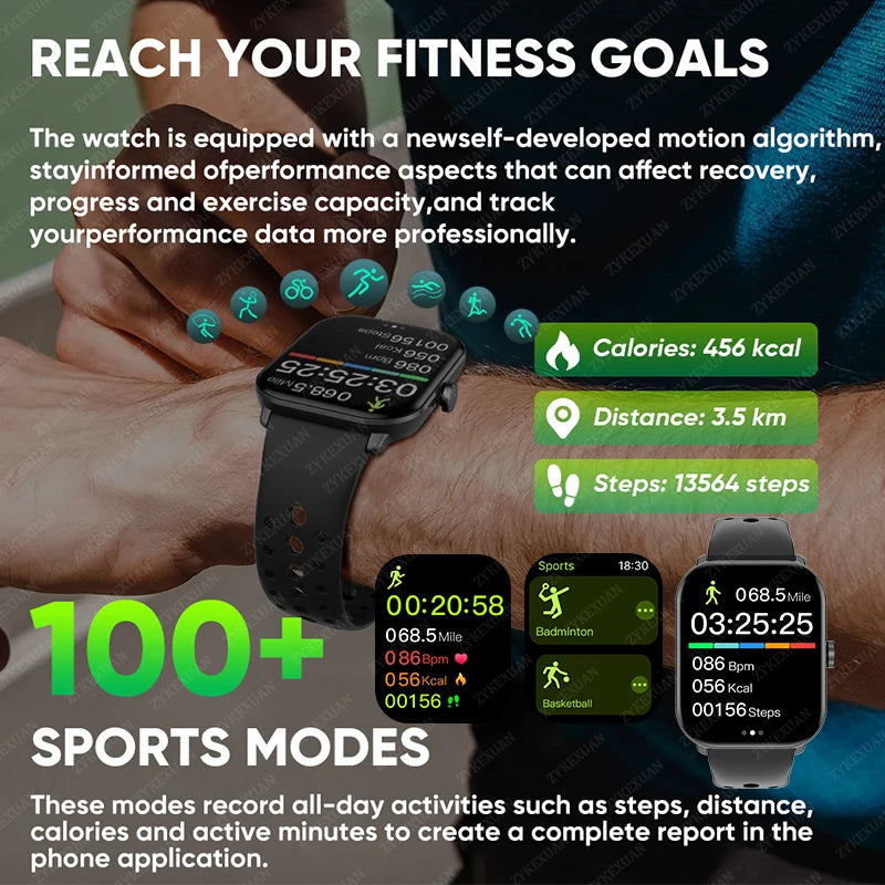 Watch 5 Global Version Men Women AMOLED Screen Always Show Time Heart Rate Bluetooth Call GPS Track Waterproof Sports Smartwatch