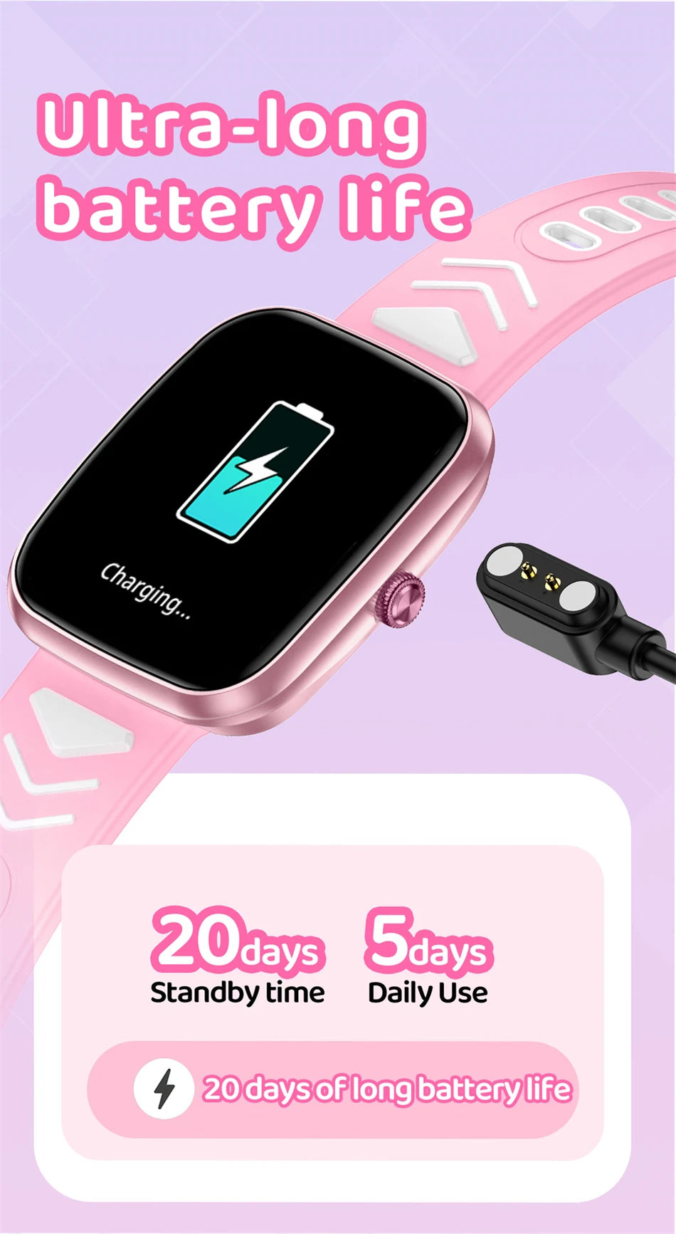 LIGE Kids Smartwatch Teenage Pedometer Sports Children Smartwatch Boys Girls Present Wireless Calling Student Gift Touch Watch
