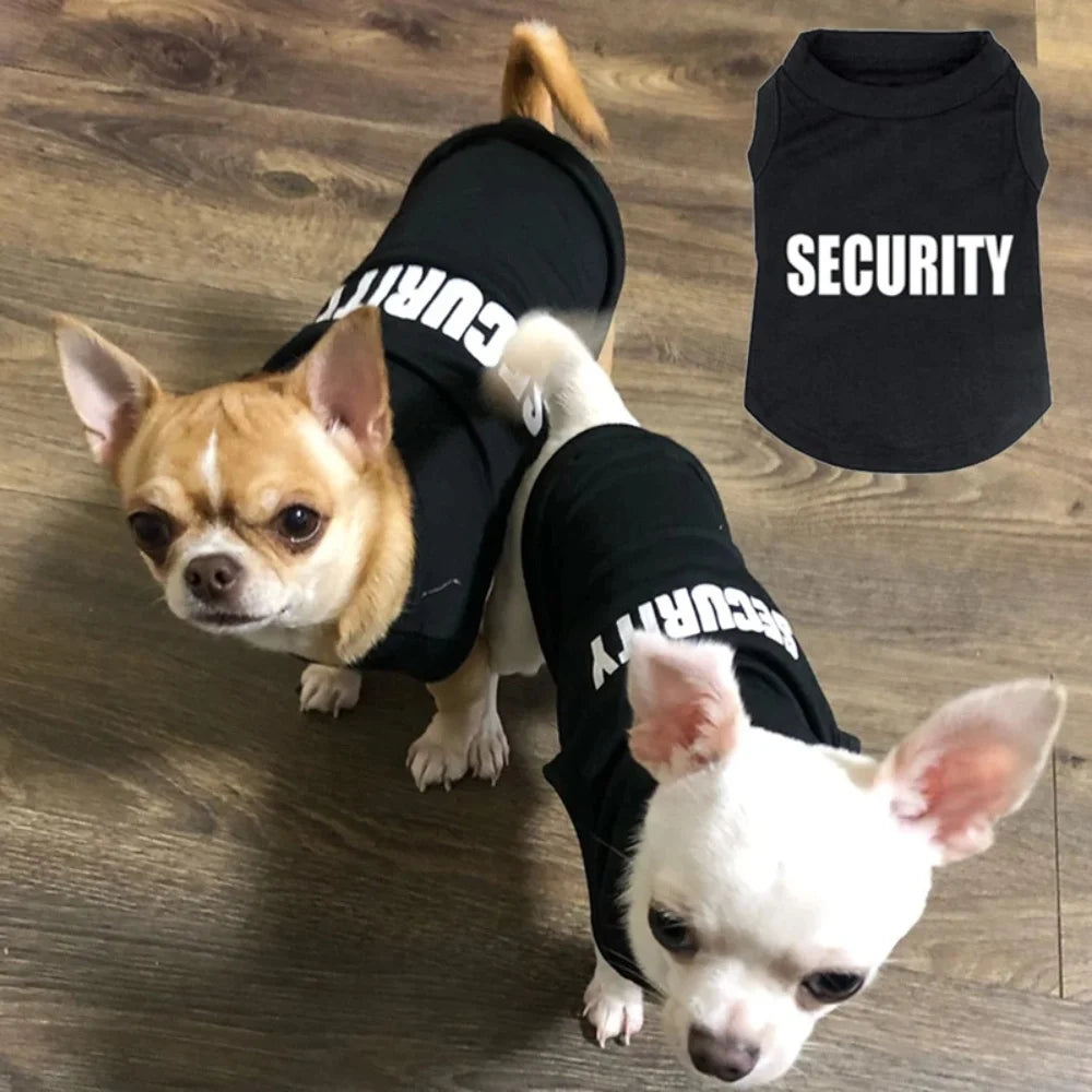 I YAN dog security clothing vest for small dogs like Chihuahua and Yorkshire, lightweight summer pet T-shirt costume.