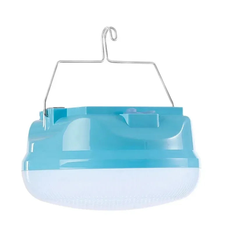 1 piece outdoor solar LED rechargeable lamp, emergency light, magnetic hook-style, camping, fishing, portable lantern, lamp