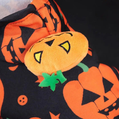 Pumpkin Halloween Costume for Dogs & Cats – Cute Festive Pet Outfit