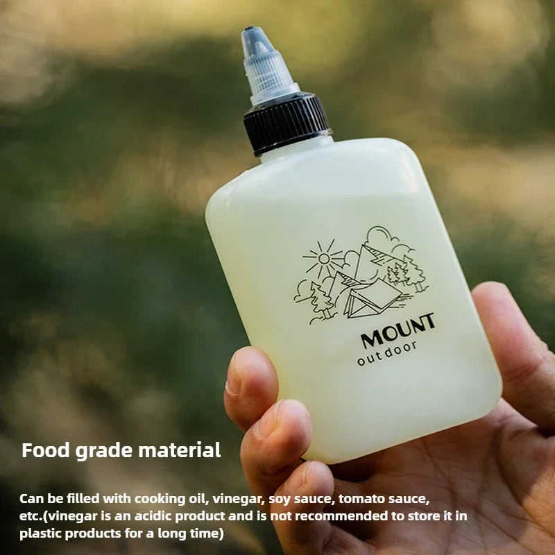 1/3Pcs 120ml Outdoor BBQ Seasoning Bottle Oil Dispenser Bottle Condiment Container Seasoning Squeeze Bottle for Camping Supplies