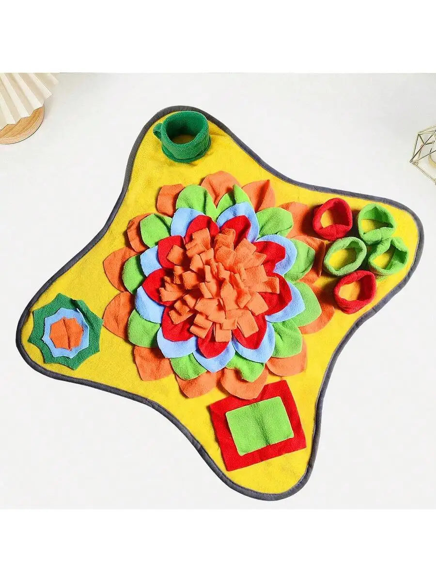 1 Pc Pet Snuffle Mat, Dog Slow Feeding Mat, Pet Scent Training Mat