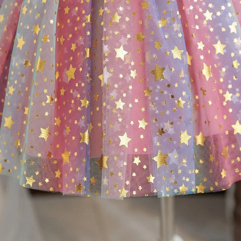 K-Pop Hunters Zoey Mira Rumi Baby Prinsess Dress Girls Birthday Party Dresses Kids Children Sleeveless Tulle Tutu Clothings 1-5Y