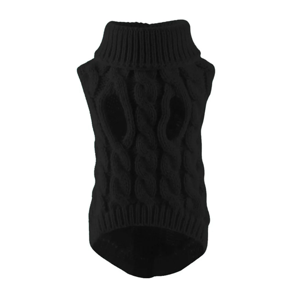 Warm Pet Sweater Winter Dog Clothes for Small Medium Dogs Knitted Puppy Cat Coat Chihuahua French Bulldogs Yorkie Customes