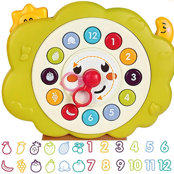 Montessori busy board by I YAN with sensory toys, LED light, music, suitable for toddlers aged 1-3, travel toy for 2+ year olds