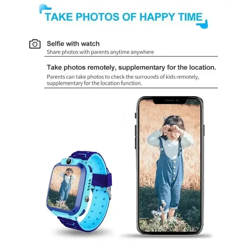 Lenovo Kids Smart Watch 4G GPS Tracker – SIM Card Calling Camera IP67 Waterproof Children's Watch Birthday Gift - I YAN