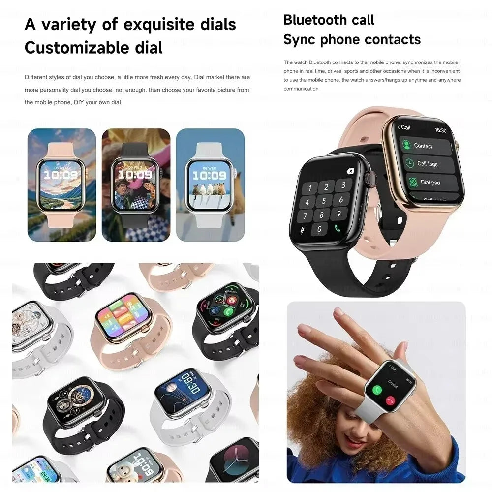 2026 Series 10 GPS Smart Watch – Bluetooth Call Heart Rate Blood Oxygen NFC IP68 Waterproof Smartwatch for Apple & Android - I YAN