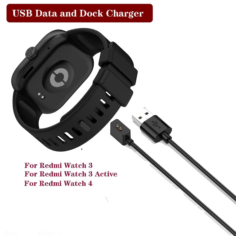 Magnetic USB Charging Cable for Redmi Watch 4 / Watch 3 / Watch 3 Active – Fast Charge Replacement Charger - I YAN