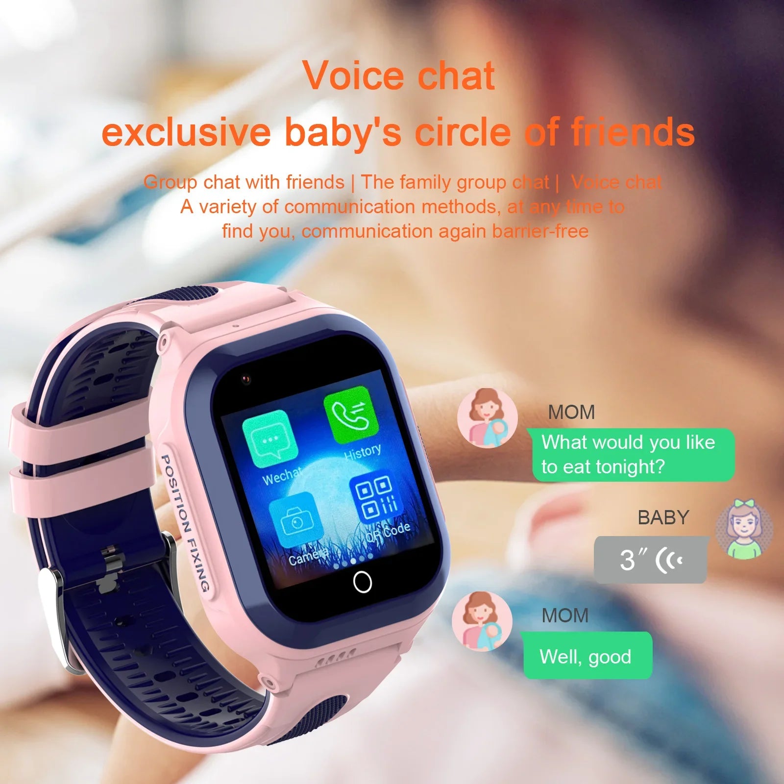Wonlex KT24S 4G Kids Smart Watch GPS WiFi LBS Tracker – Video Camera Voice Chat GEO Fence for Children - I YAN
