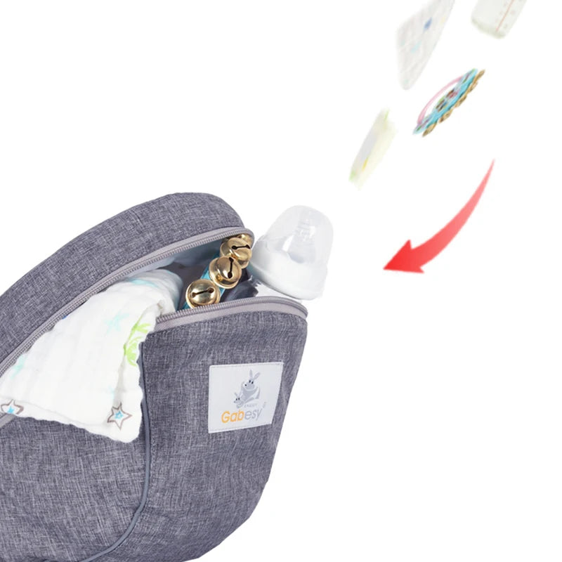 Ergonomic Baby Carrier with Hip Seat – Front Facing Kangaroo Sling & Waist Stool - I YAN