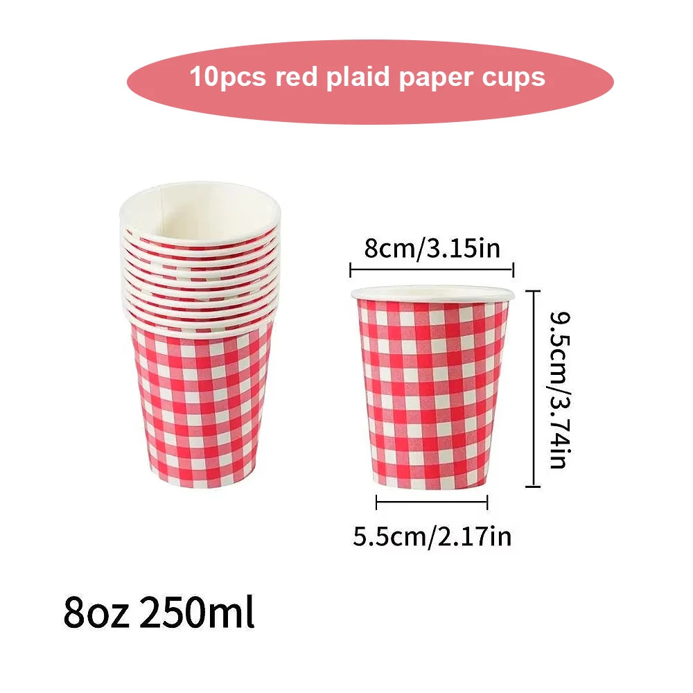 30pcs 8oz  Double-Walled Insulated Corrugated Cardboard Coffee Cups Thickened Disposable Striped Portable Paper Cups With Lids