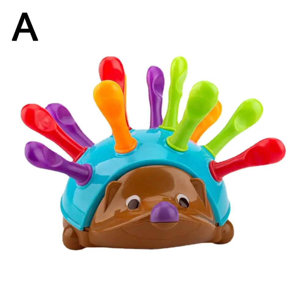 Montessori Hedgehog Insert Toy – Fine Motor Skills & Color Sorting for Toddlers - I YAN