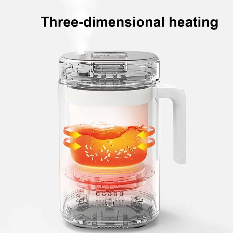 800ml Mini Electric Lunch Box Multi-functional Ceramic Non-stick Fast Rice Cooker Portable Automatic Keep Warm Rice Cooker 220V