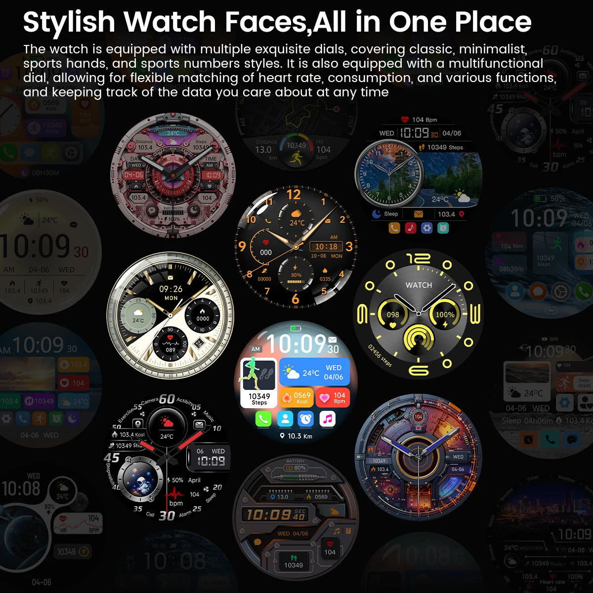 Android and ios Smart Watch Men AMOLED Screen GPS Motion trajectory Heart Rate Bluetooth Calls SmartWatch Waterproof