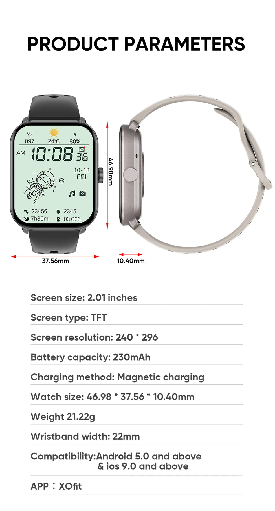 Watch 5 Global Version Men Women AMOLED Screen Always Show Time Heart Rate Bluetooth Call GPS Track Waterproof Sports Smartwatch