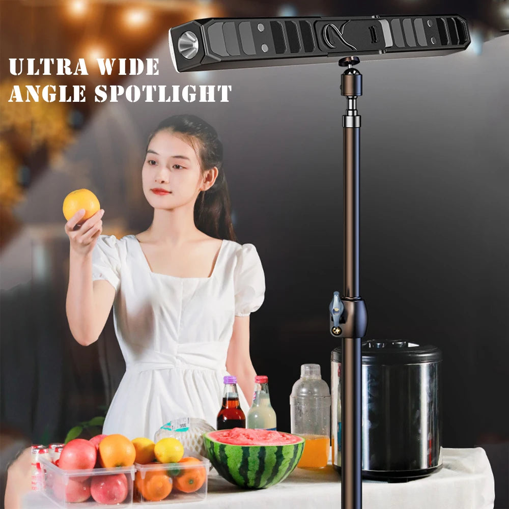 22/31/41cm Portable Camping Lamp Rechargeable Night Market Light High Brightness LED Magnetic Lamp Tube Outdoor Camping Lighting