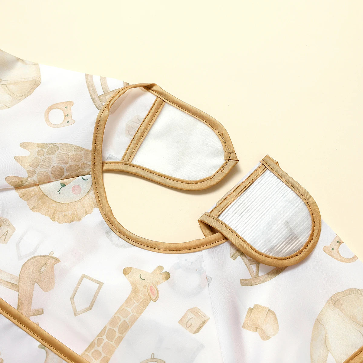 Elinfant Eating Feeding Bibs,Easy To Clean Burp Cloth,Wash-Free Eating Bibs,Smock Apron For Boys Girls, Baby Food Accessories