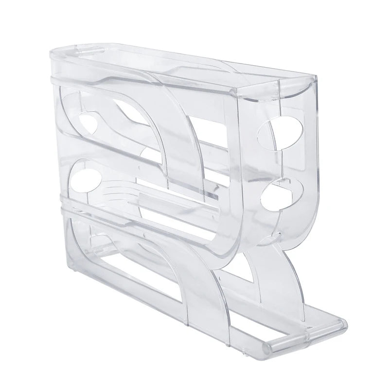 Automatic Roll-out Egg Storage Device Household Refrigerator Storage Box Egg Box Can Hold 30 Eggs High Quality Egg Rack Kitchen