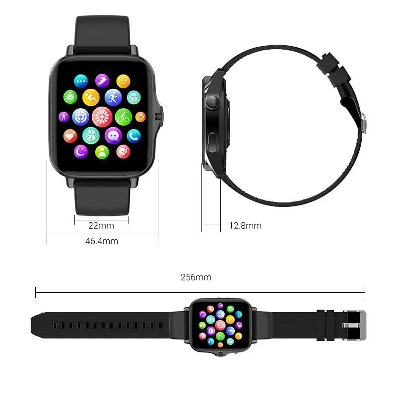 Smart Watch Android Phone 1.44'' Inch Color Screen Bluetooth Call Blood Oxygen/Pressure Monitoring Smart Watch Women Men
