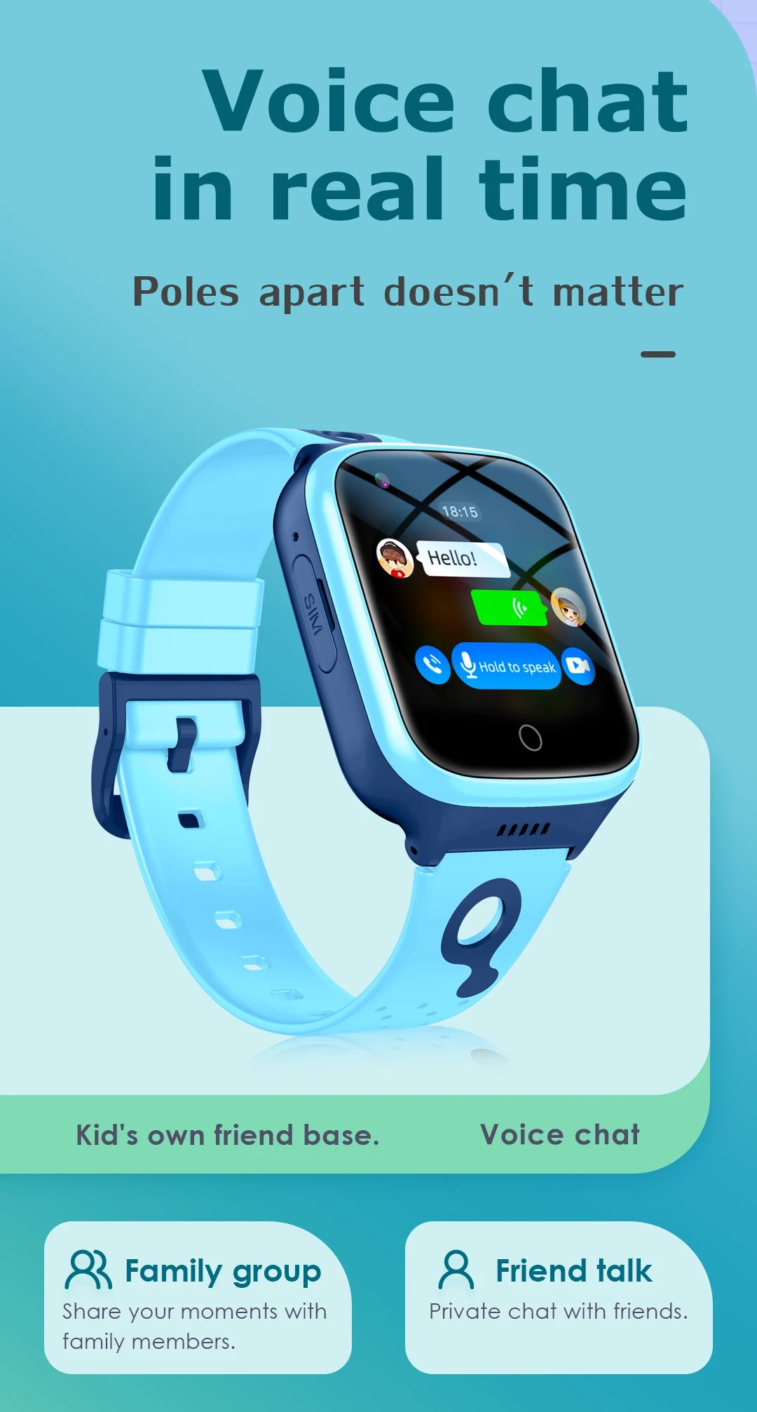 K26 Kids Watch for Children Smart Watch with 4G Sim Card GPS Positioning SOS Phone Call Footprint Tracker Big Battery Waterproof