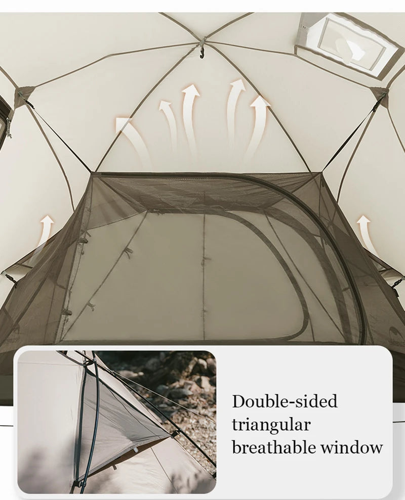 Camping Tent Ultralight Silicon coated Outdoor 4 Season Waterproof 30D polyester Hiking Tent 2 Person Rainproof Tent