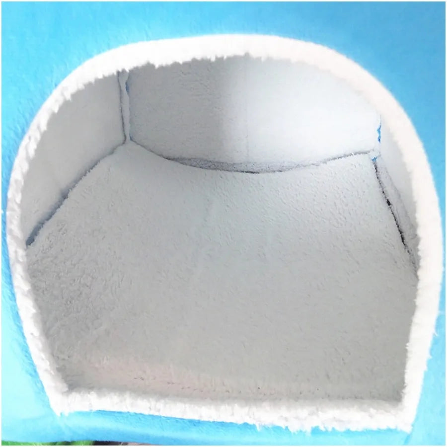 Strawberry Pet Bed for Dog, Puppy Cats Indoor Foldable Soft Warm Bed, Pet House Kennel Tent, S