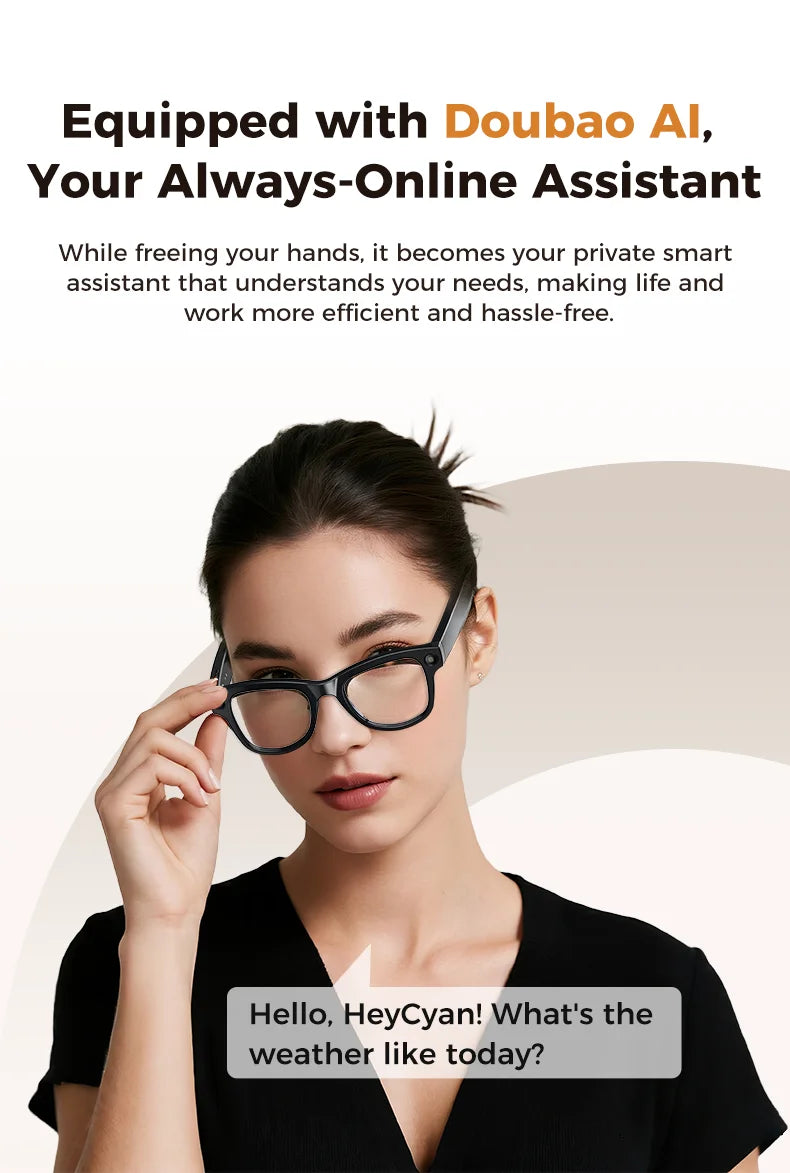 2026 Smart AI Glasses 4K 800W Camera 3600mAh Power Bank 32GB Memory 120+ Translation ChatGPT Music Photos &Video Sunglasses Men