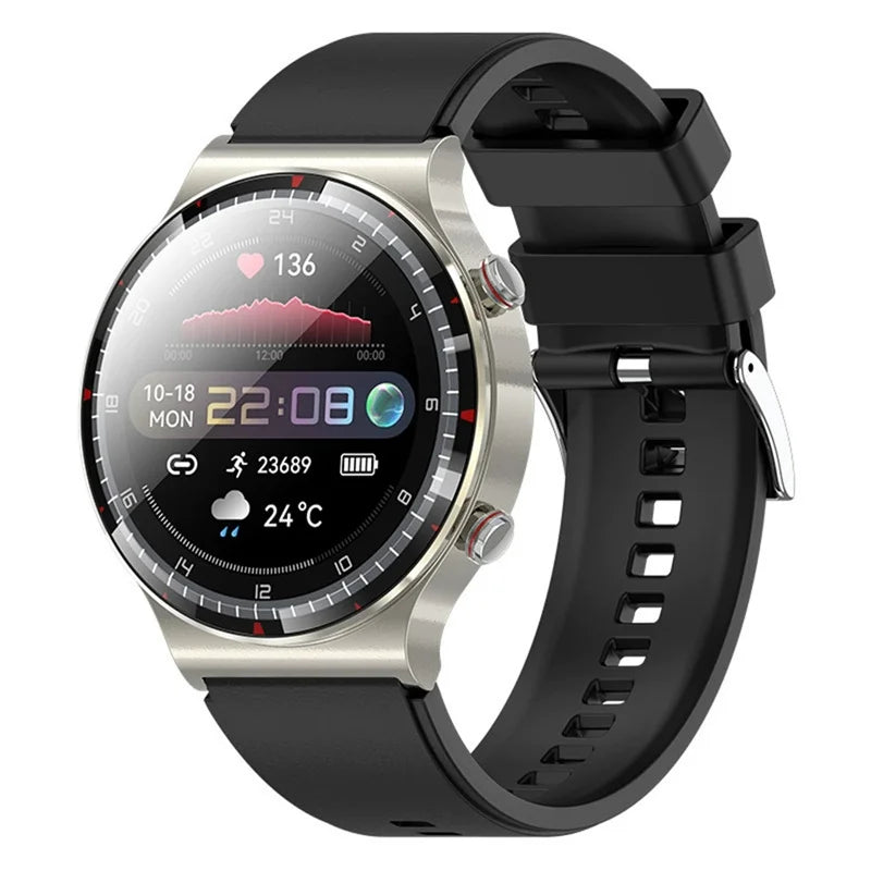 G08 Pro Men Amoled Smart WatchMedical Grade ECG Health Monitoring Heart Rate Blood Pressure Fitness Sport Smartwatch