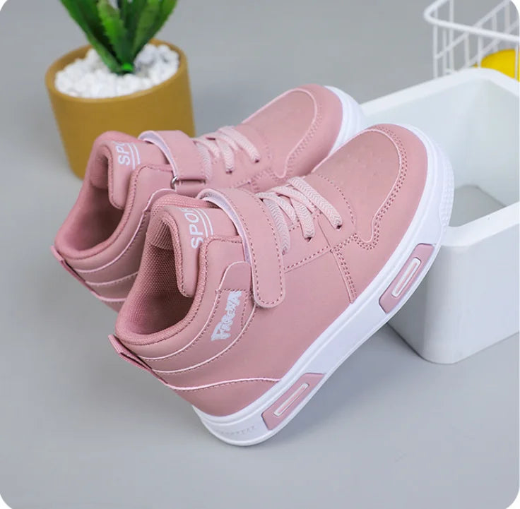 Kpop Demon Hunters High Top Sneakers for Kids Boys Girls Fashion Sport Shoes Anti Slip Casual Footwear Children Leather Sneaker