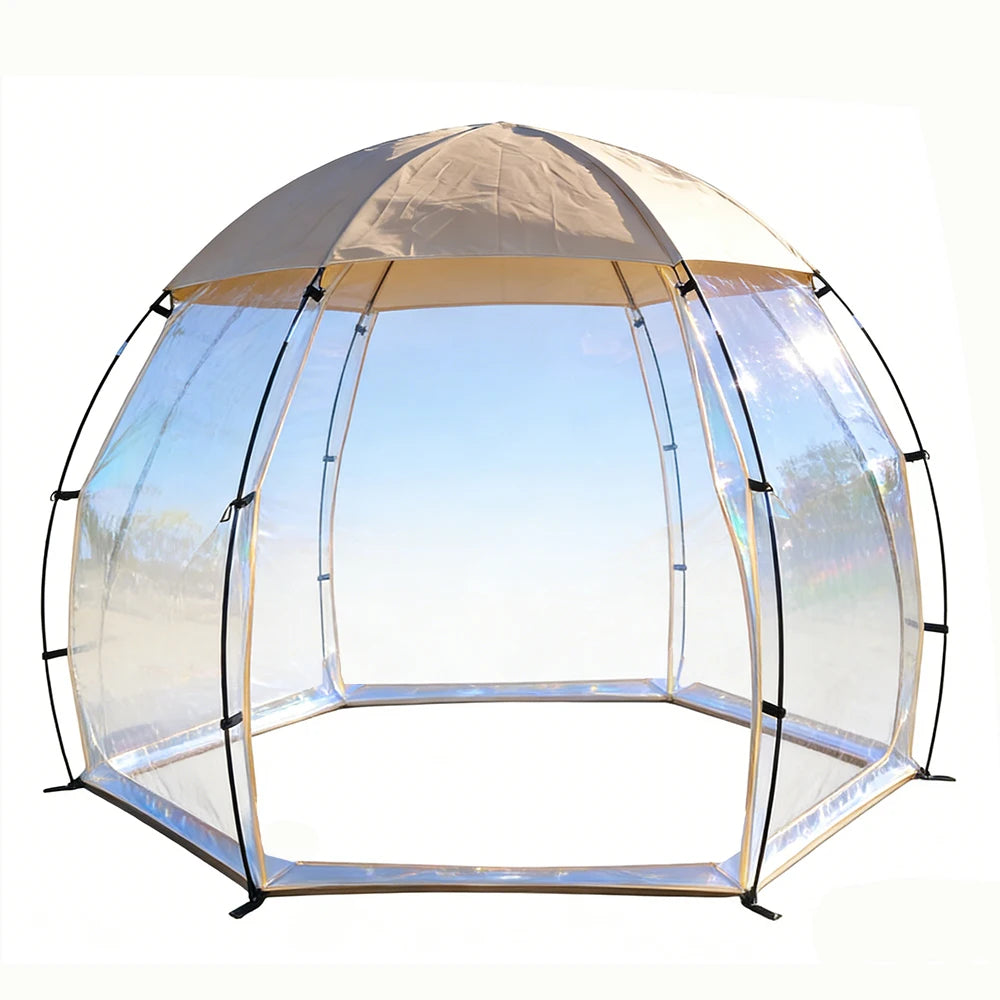 Transparent Bubble Tent Camping Picnic Hemi Crystal Tent Outdoor Hemispherical Family Starry Sky Winter Greenhouse Dome Tent