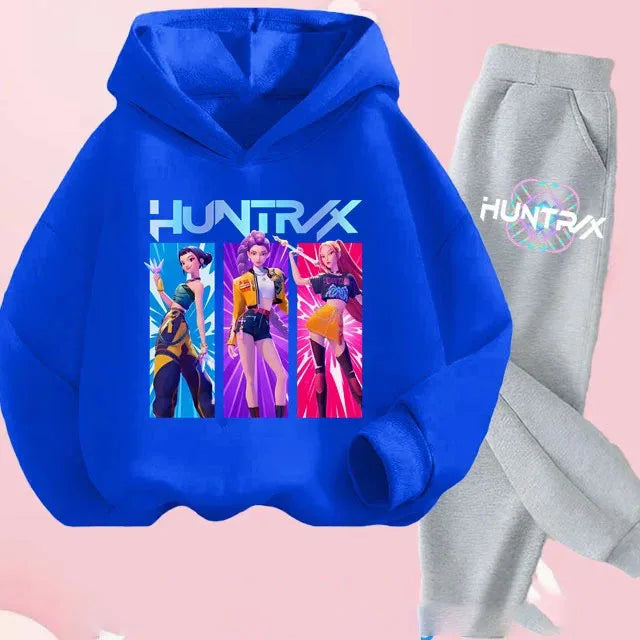 K-Pop Demon Hunters Kids Hoodie Set – Soft Breathable Sweatshirt Suit Girls & Boys Ages 4-13 - I YAN