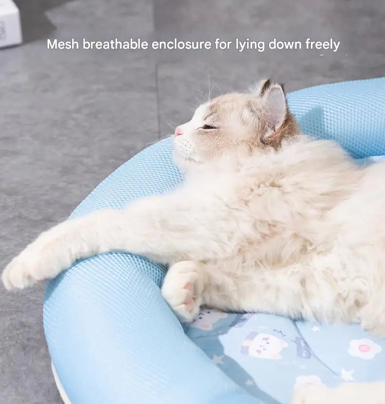 Summer Cooling Pet Bed Breathable Sleeping Mat Soft Cat Bed Pet Bed Sofa Cat Nest For Small Dog Cats Kitten Puppy Beds Cushion