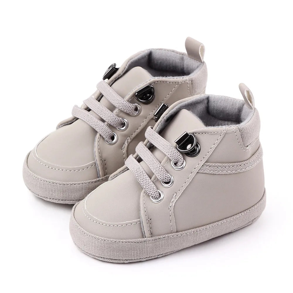 Baby casual ankle-covered toddler boots by I YAN for boys, designed for outdoor prewalking comfort in sizes 0-1 years.
