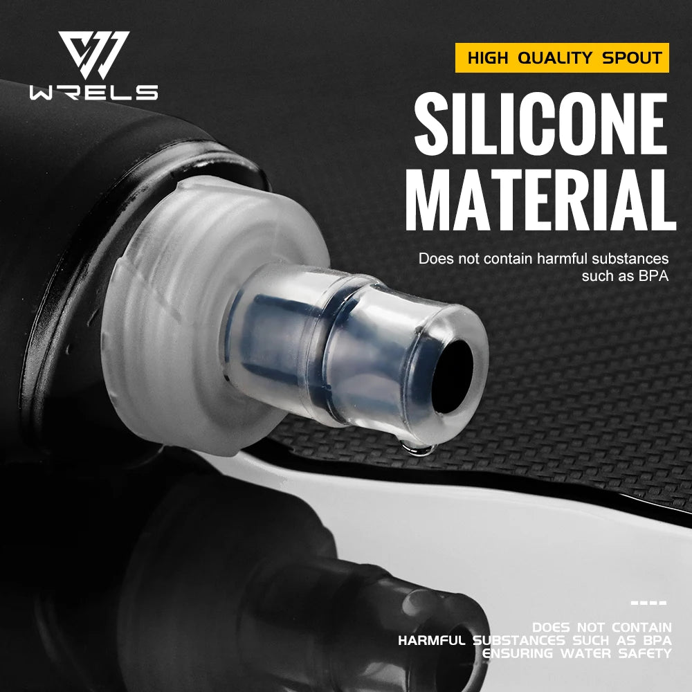 Portable TPU Soft Water Bottle BPA Free Folding Soft Flasks For Outdoor Sports Marathon Running Hydration Camping Hiking