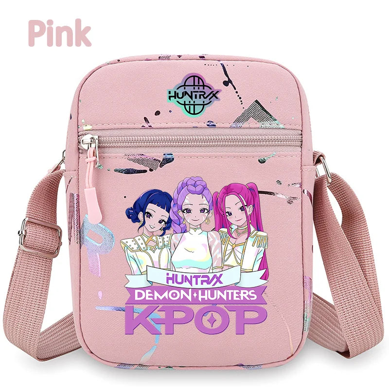 New⭐️KPOP Demon Hunters Crossbody Phone Bag Single Shoulder Pouch Coin Wallet Purse Warriors Handbag Fans Gril Gifts