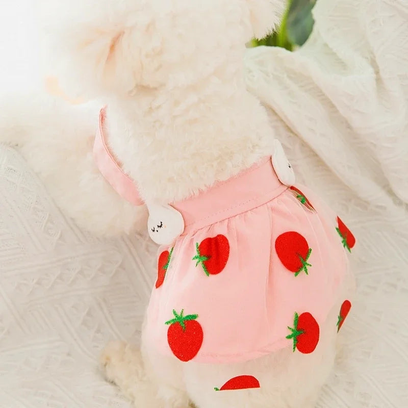 Dog Princess Dress Cute Pet Dog Mesh Dress Kitten Puppy Pet Skirt Dog Summer Dress Bow Lace Korean Poodle Chihuahua Dog Clothes