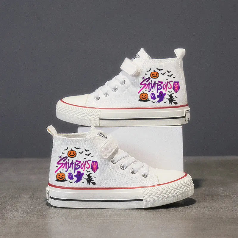 Demon Hunter Girls Casual Sport Canvas Shoes Autumn Party Children Cartoon Cute Sneakers Kids anvas Shoes Gifts Size 25-36