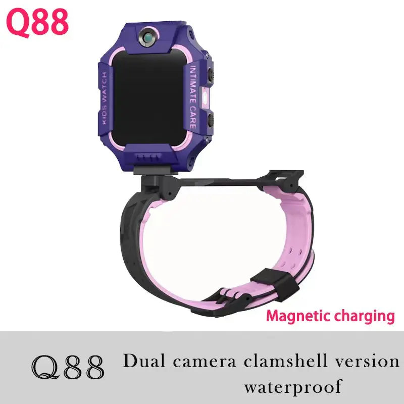 Kids Smart Watch SOS SIM Card LBS Tracker – Waterproof Phone Watch with Camera for Boys & Girls (Q19 / Z1 / A28 / Q88) - I YAN