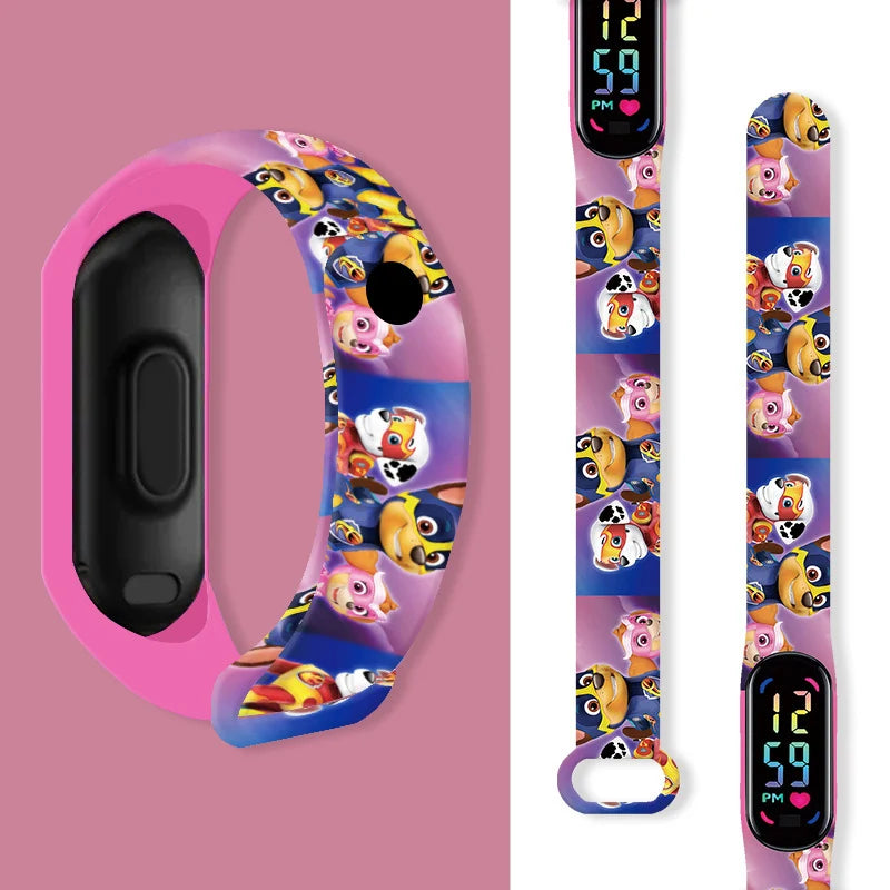 Kids' LED touch screen digital wristwatch by I YAN with silicone strap, suitable for sports, students, and children's gift.
