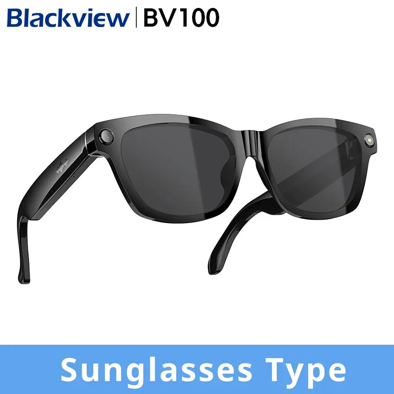 【World premiere】Blackview BV100 AI Shooting glasses 2K HD 800W Pixels camera Bluetooth Call Voice Assistant Smart Glasses