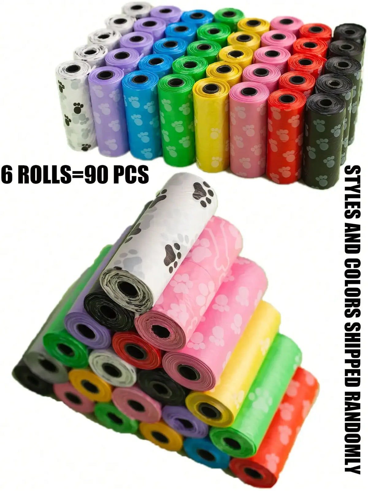 Leak-proof dog poop bags by I YAN, thick and durable waste bags with odor control for easy cleanup and odor management.