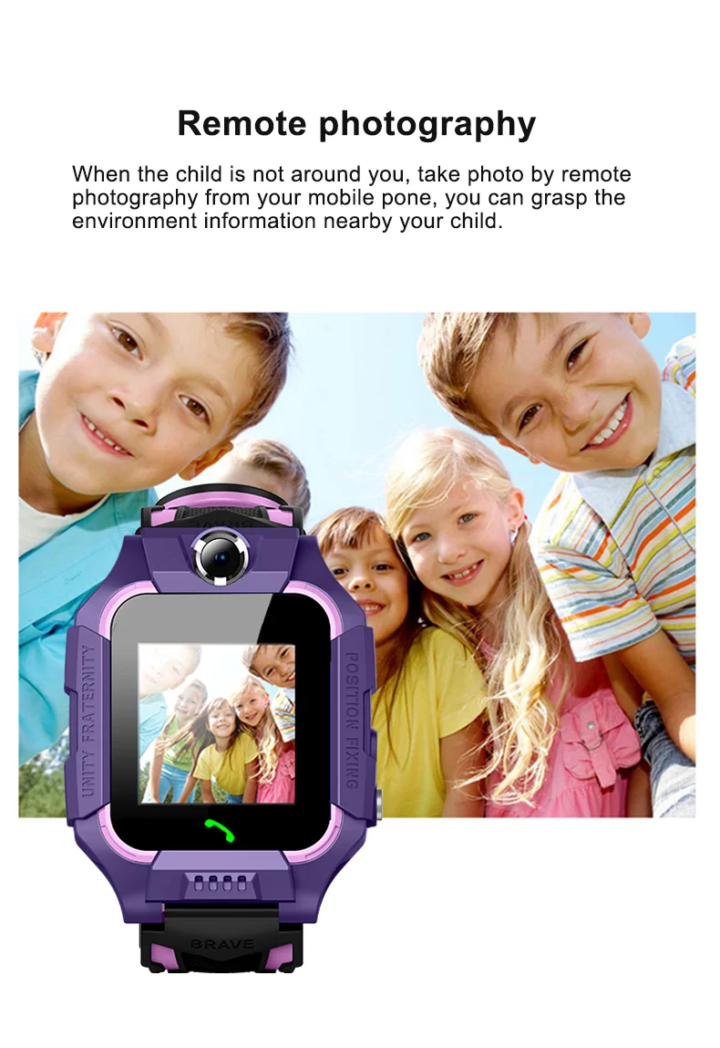 Kids Smart Watch SOS SIM Card LBS Tracker – Waterproof Phone Watch with Camera for Boys & Girls (Q19 / Z1 / A28 / Q88) - I YAN