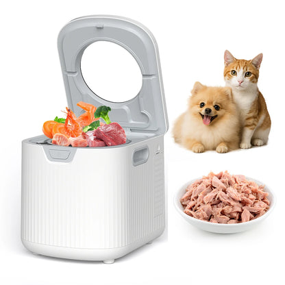 Auto 5-in-1 Smart Pet Fresh Meal Maker – Slow Cook, Self-Clean & Odor-Free with Transparent Lid (2.6QT)