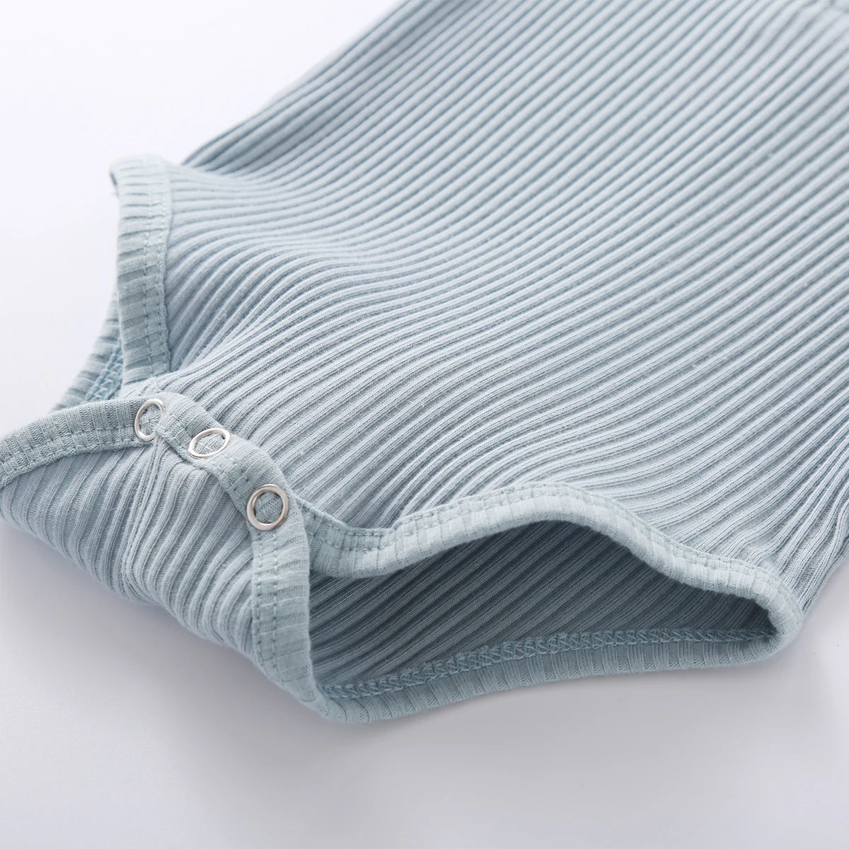 Infant baby girl and boy spring autumn ribbed and plaid long sleeve bodysuits with elastic pants 2-piece outfit by I YAN